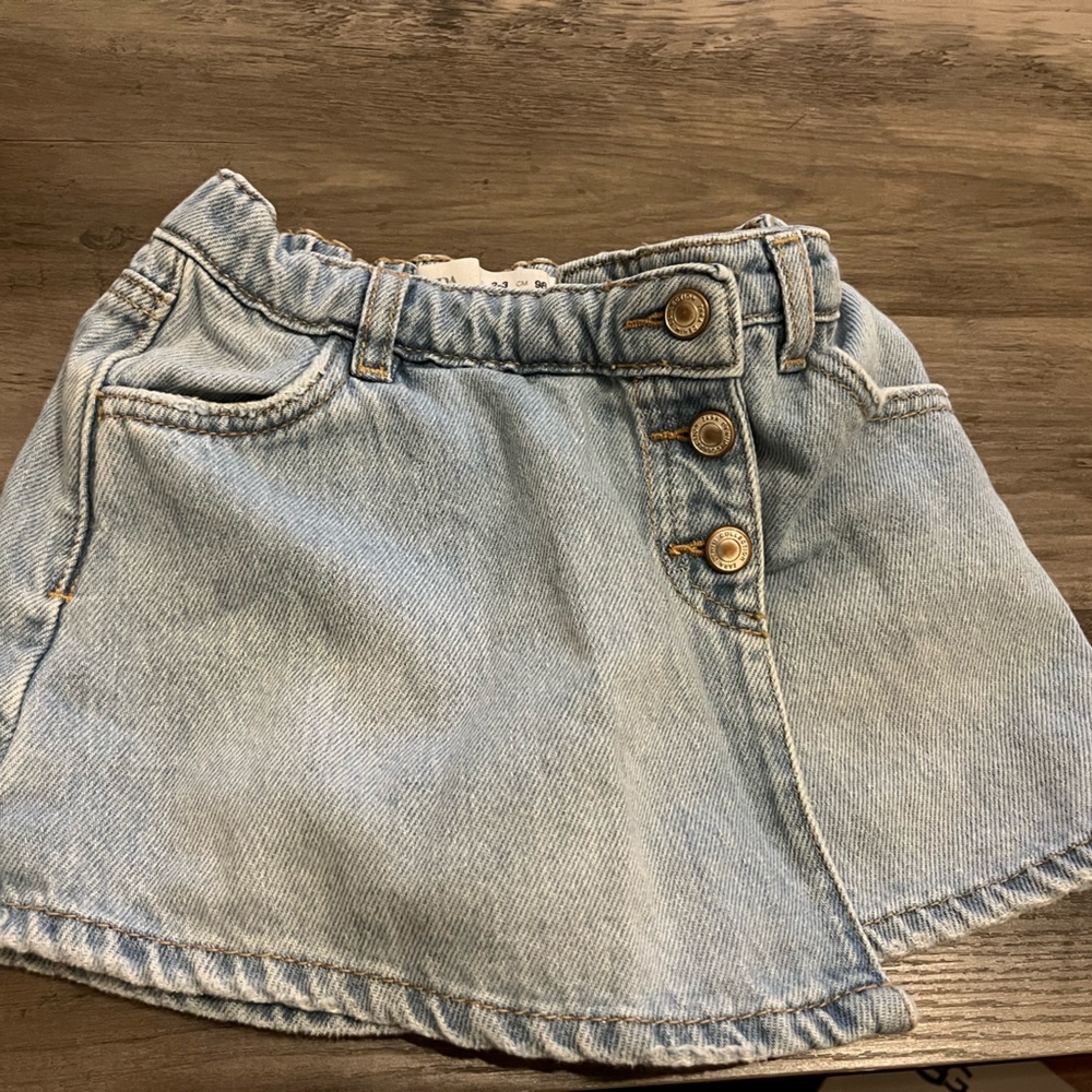 Denim Skort from Zara size 2-3 years old